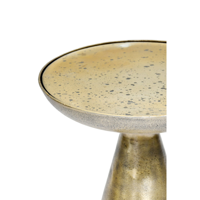 Table d'appoint en forme de sablier, Doré