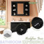 Meuble-lavabo noir avec espace de rangement spacieux - Glissières de tiroir modernes de 36 po avec rangement polyvalent-1294758806