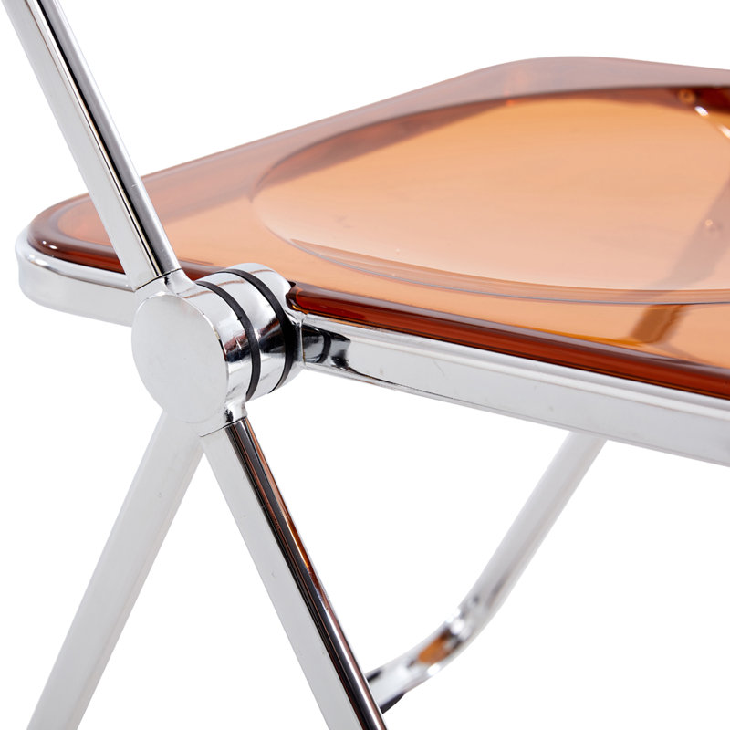 Chaise pliante en plastique, Orange