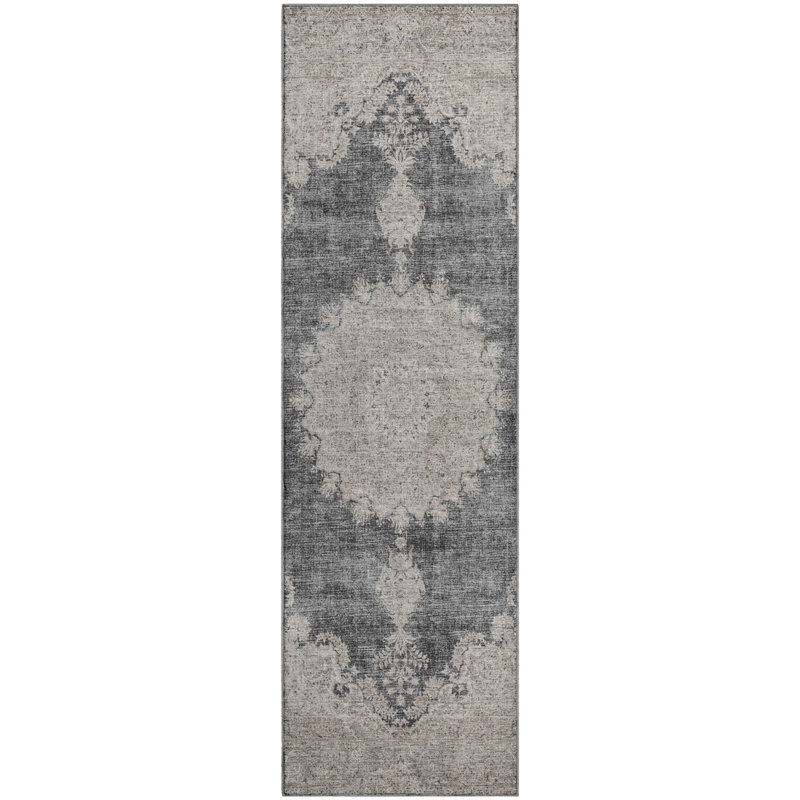 Premium Machine Washable Natoma AMF1003 Oriental Rug, Runner 2'3" x 7'6"