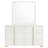 Dex Wide 6 Drawer Dresser With Mirror, Contemporary Gold Metal, White-117056071