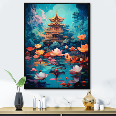 «Asian Asian Temple», reproduction d'art sur toile