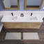 Ensemble de meuble-lavabo mural double 84 po Batoul Spring-71270894