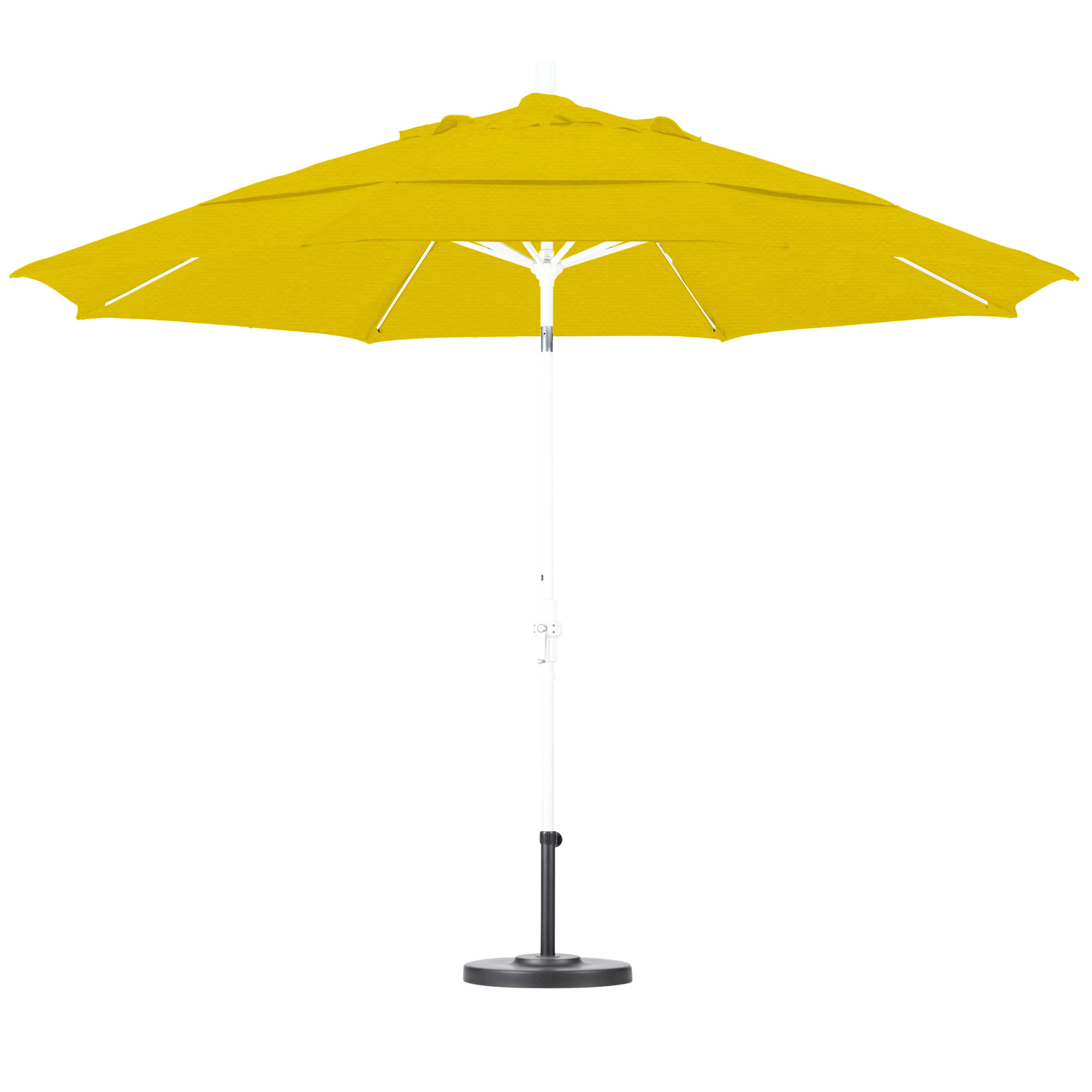 Brent 132'' Sunbrella® Outdoor Umbrella, Canvas Sunflower Yellow Sunbrella® Canvas