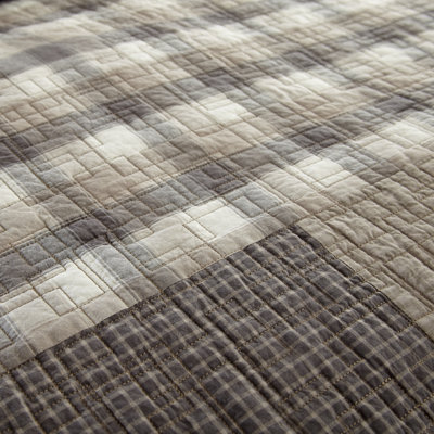 Donna Sharp Smoky Square Pieced Cotton Full/Queen Quilt