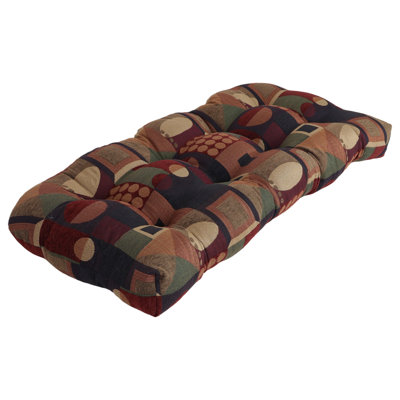Coussin de 42 po x 19 po à dossier arrondi en chenille jacquard