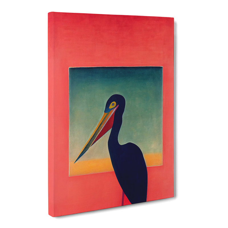 CAN-V0523-1798X Pelican Painting - Wrapped Canvas Print, 60cm H x 40cm W