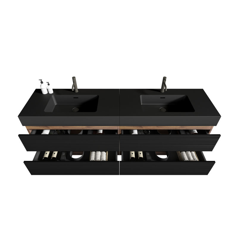 Dureau Wall Mounted With Granite Top