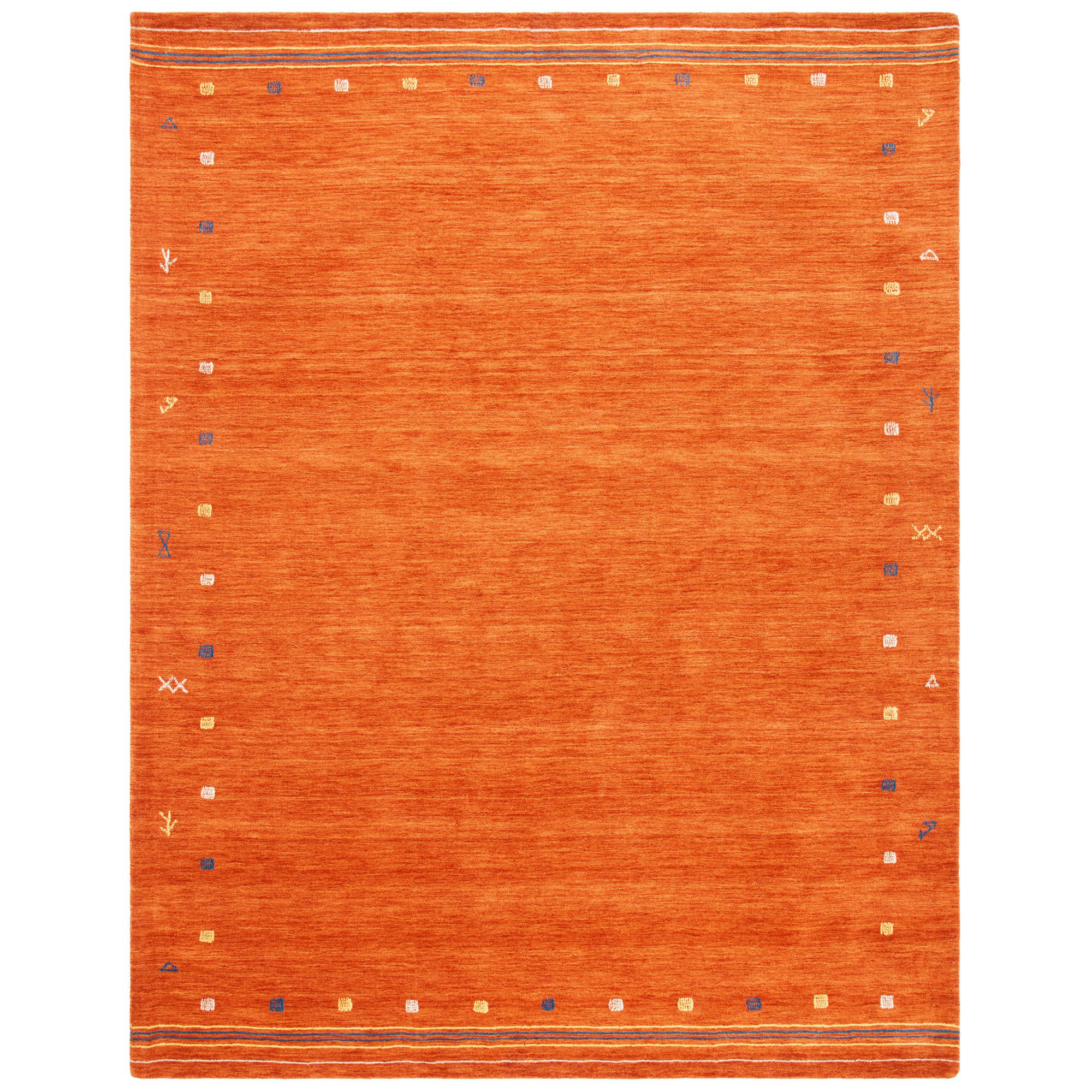 AllModern Danette Wool Rust Area Rug & Reviews - Wayfair Canada