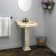 Barclay Stanford 17.87'' Bisque Vitreous China U-Shaped Bathroom Sink with Overflow