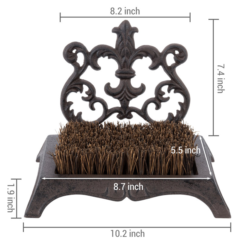 Turkan 10.23" x 5.5" Outdoor Boot Scraper
