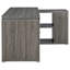 Bureau en T gris à 3 tiroirs Tona-133437486