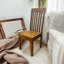 Hand-Finished Solid Wooden Dining Chair – Elegant Acacia Wood, Sturdy & Stylish Seating for Kitchen, Dining or Office