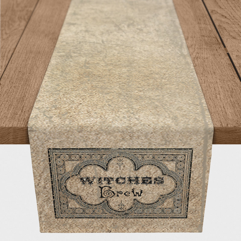 Cotton Blend Square Table Runner, 16" x 72"