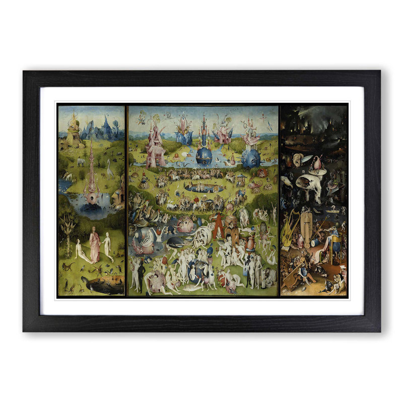 Hieronymus Bosch - Single Picture Frame Painting, Black