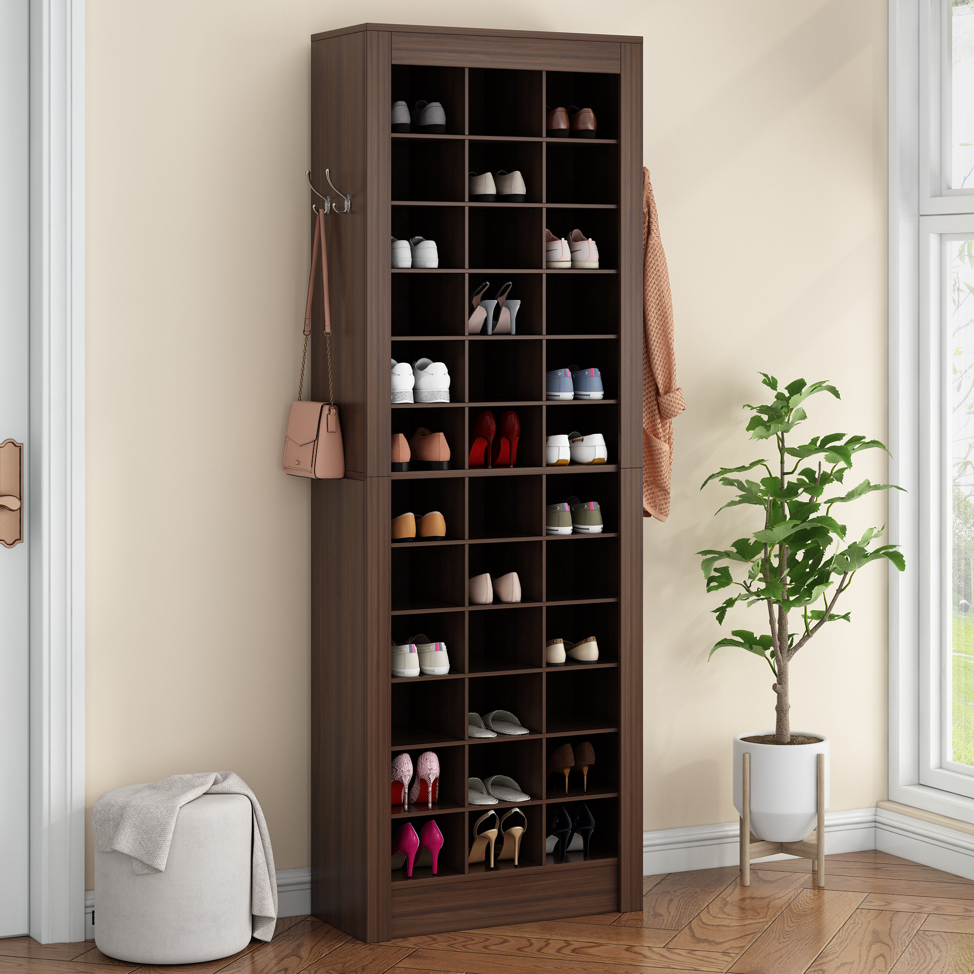Latitude Run® 36 Pair Shoe Rack & Reviews - Wayfair Canada