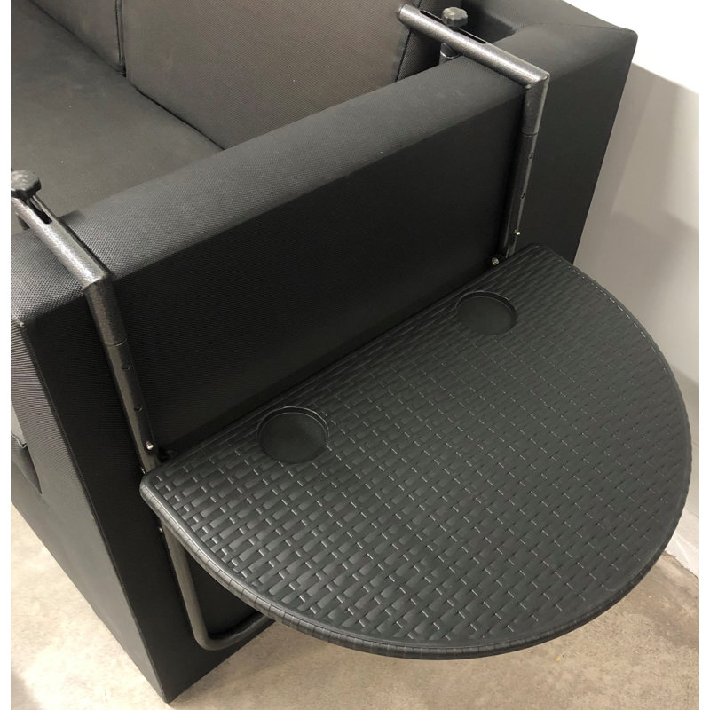 Table d'appoint pliante en plastique Gatrell