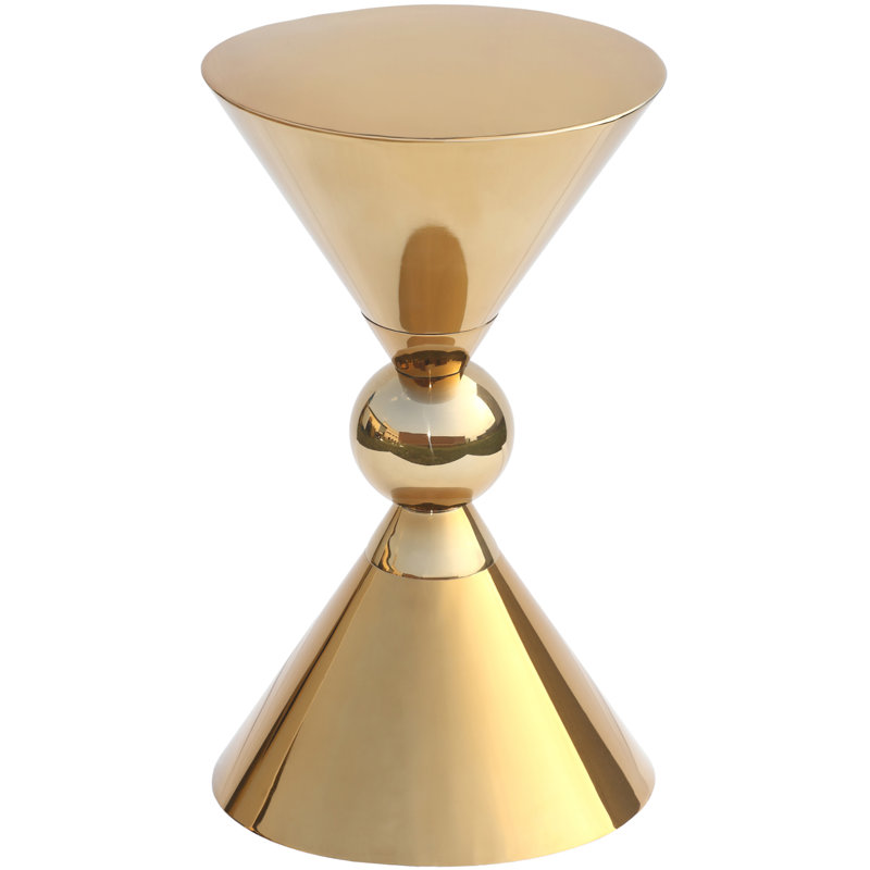 Elida End Table, Gold