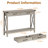 Industrial Console Table with Drawers - 43" Entryway Table, Narrow Long Sofa Table for Living Room, Couch, Hallway, Foyer, Kitchen Counter-2007927673