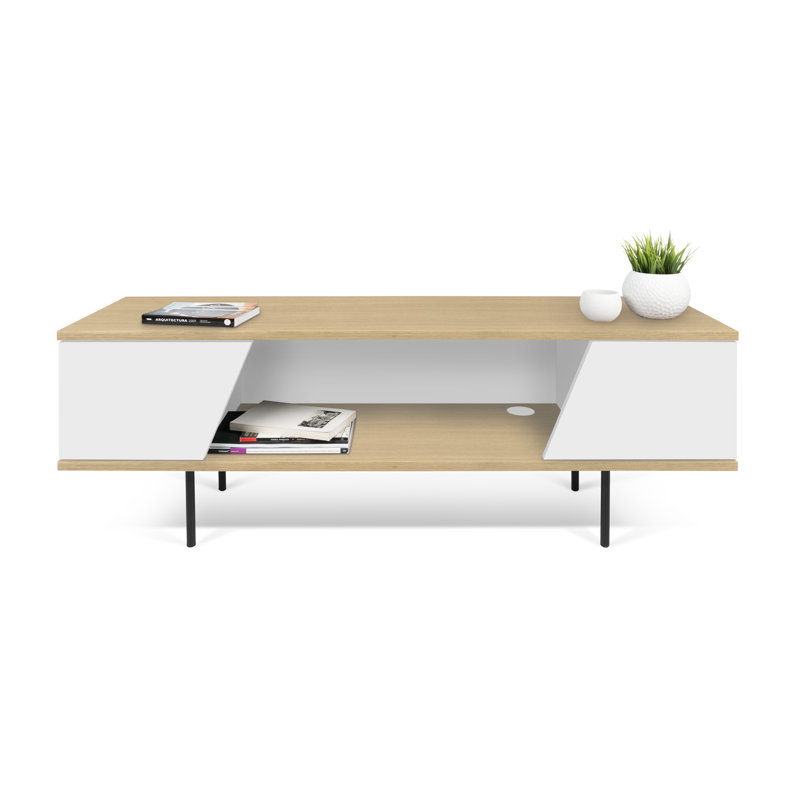 Shireka TV Stand for TVs up to 60", Oak/White