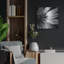 «Back Of Flower Bw» par Tom Quartermaine, art mural en métal-1589793708