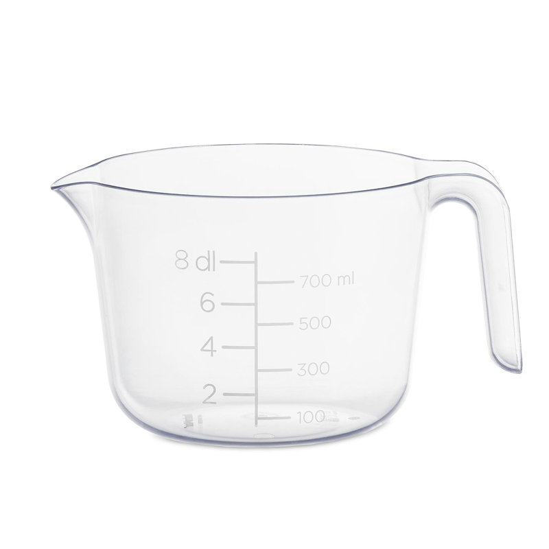 SmartStore Clear Transparent Food Mixing Bowl With An Easy-to-Pour Spout 0.8 L