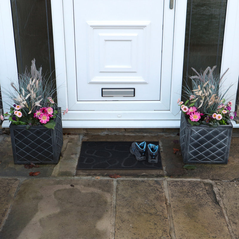 Non-Slip Geometric Outdoor Doormat