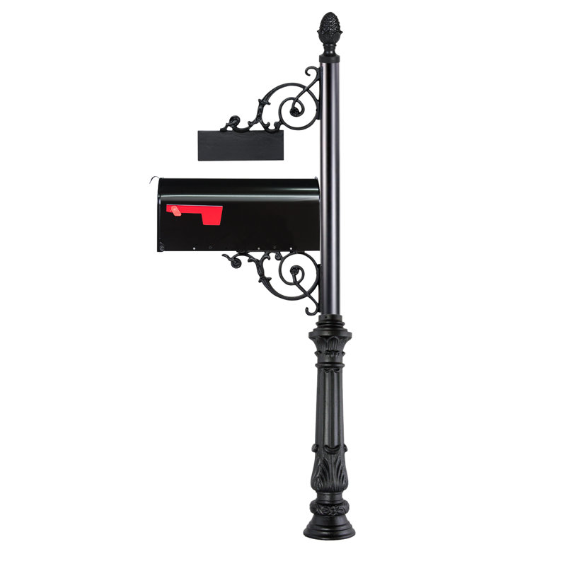 Aluminum Post Mounted Mailbox