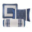 Ensemble d'édredon 7 pièces bleu marine-126520969-126520968