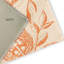 Tapis floral en chenille tissé à la machine à motif floral orange / beige-77481834