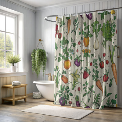 Rideau de douche Fresh Zucchini - Premium