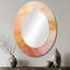 Miroir mural doré sur fond blanc-2128126457