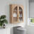 Bathroom Wall Cabinet Wall Mount Storage with Adjustable Shelf