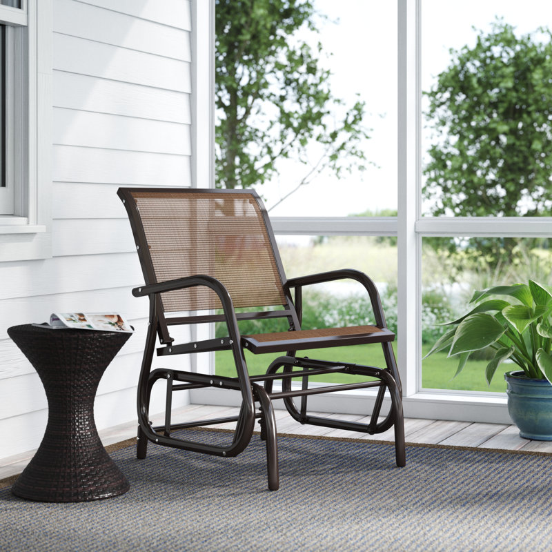 Fauteuil oscillant Cleamon, Brun