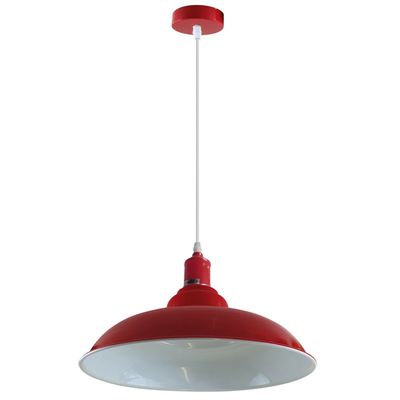 Dlana 1 - Light Dome Pendant, Red, Red