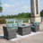5 - Person Patio Conversation Set with Cushions-90855334-90855331