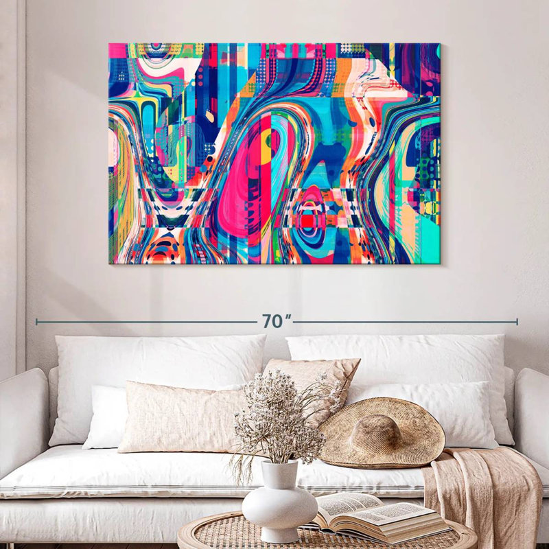 Avery Abstract Geometric Collage, 32" H x 48" W