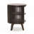 George Oliver Klever End Table with Storage | Round Modern Mid Century Side Table for Small Spaces