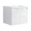 Ensemble de meuble-lavabo simple 24 po avec lavabo et une armoire murale 24 po-117800403