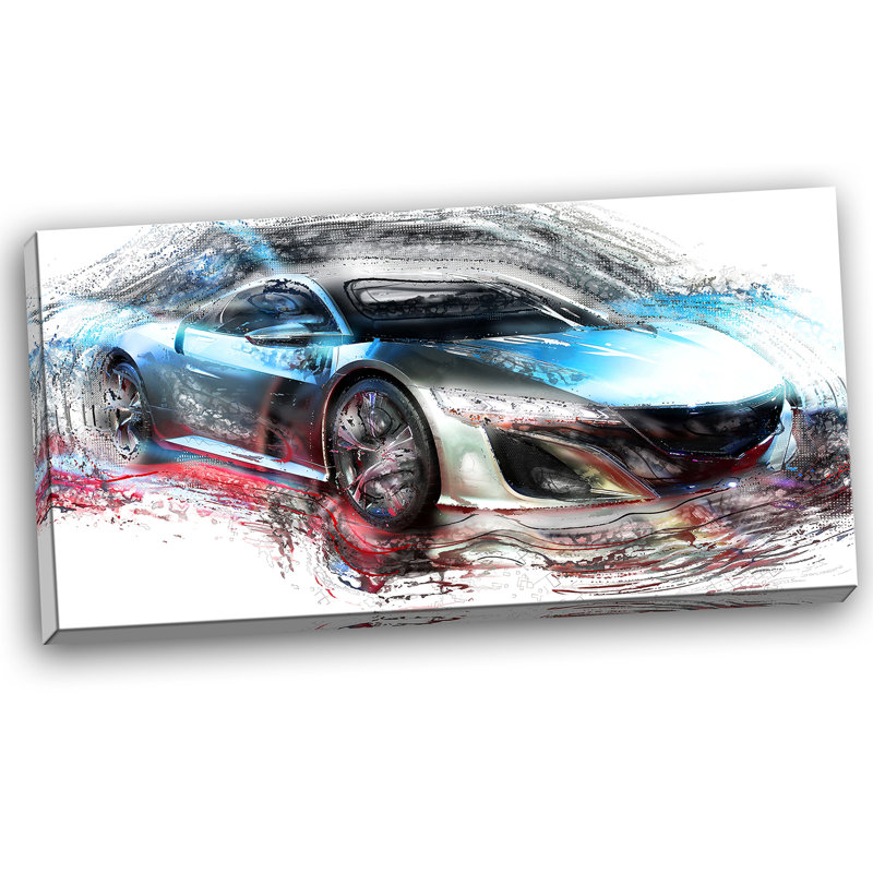 « exotic supercar », reproduction d’art sur toile tendue