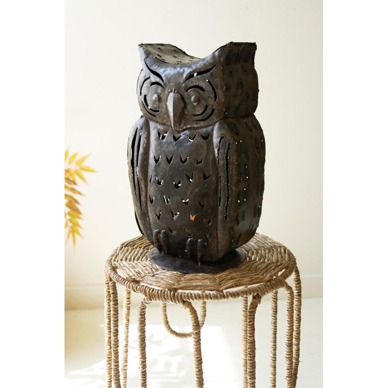 LUMINAIRE RUSTIC IRON OWL