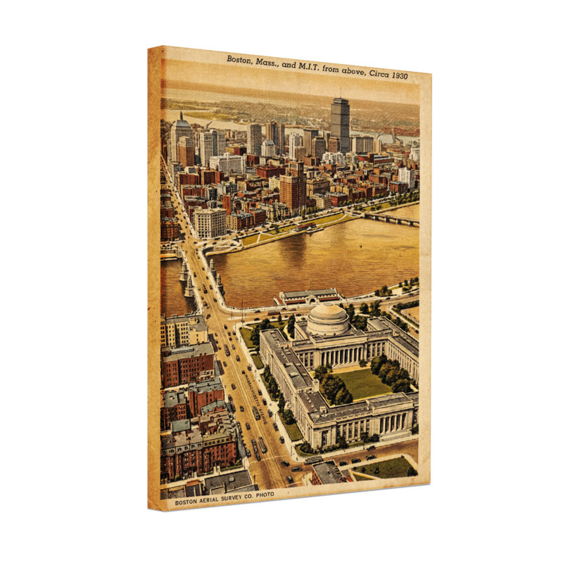 «Scenic & Cityscapes Boston Cityscape», impression rétro, H 36 po x l 24 po