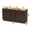 Base de meuble-lavabo double 60 po seulement-99027860