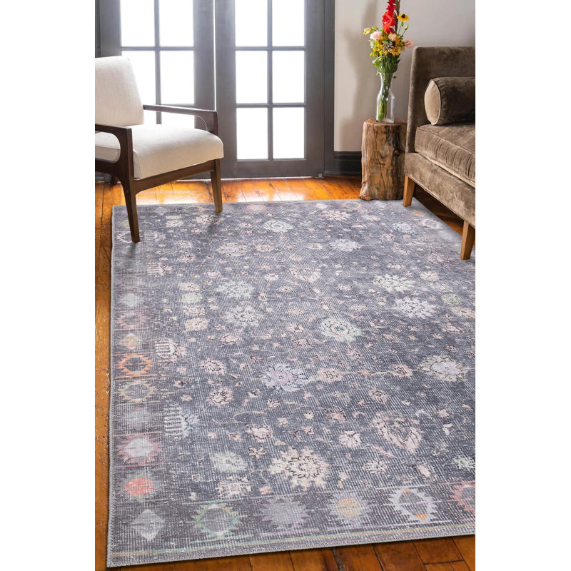 Premium Grey Carpet, 7.5 x 10.8 ft, 100% Polyester, 4 mm Pile Height, 1850 g/m² | Eco-Friendly Recycled Poly Cotton Backing | Durable Machine Carpet for Living Room & Bedroom, Easy to Maintain, Stylish Design