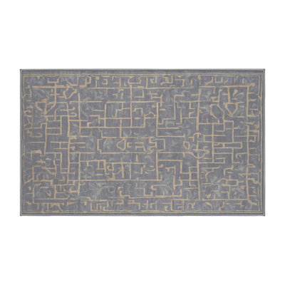 Tapis gris lavable à la machine