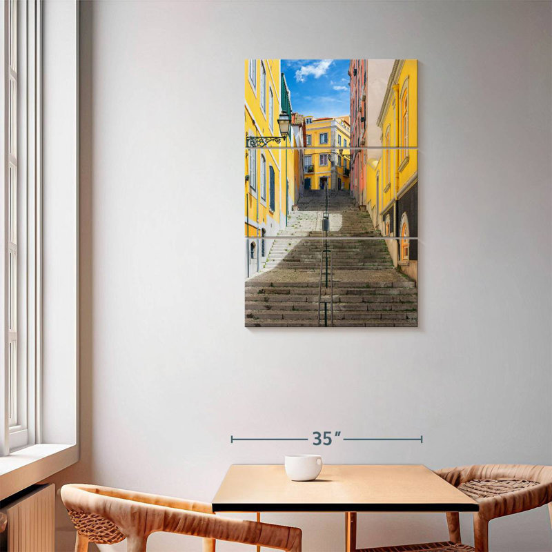 Lilie Lisbon Street Staircase, 57" H x 36" W