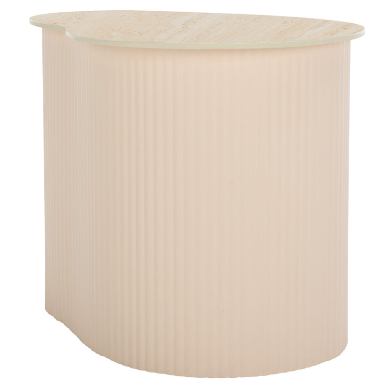 MTP Small Side Table, 18.11" H x 23.23" W x 16.93" D, Beige