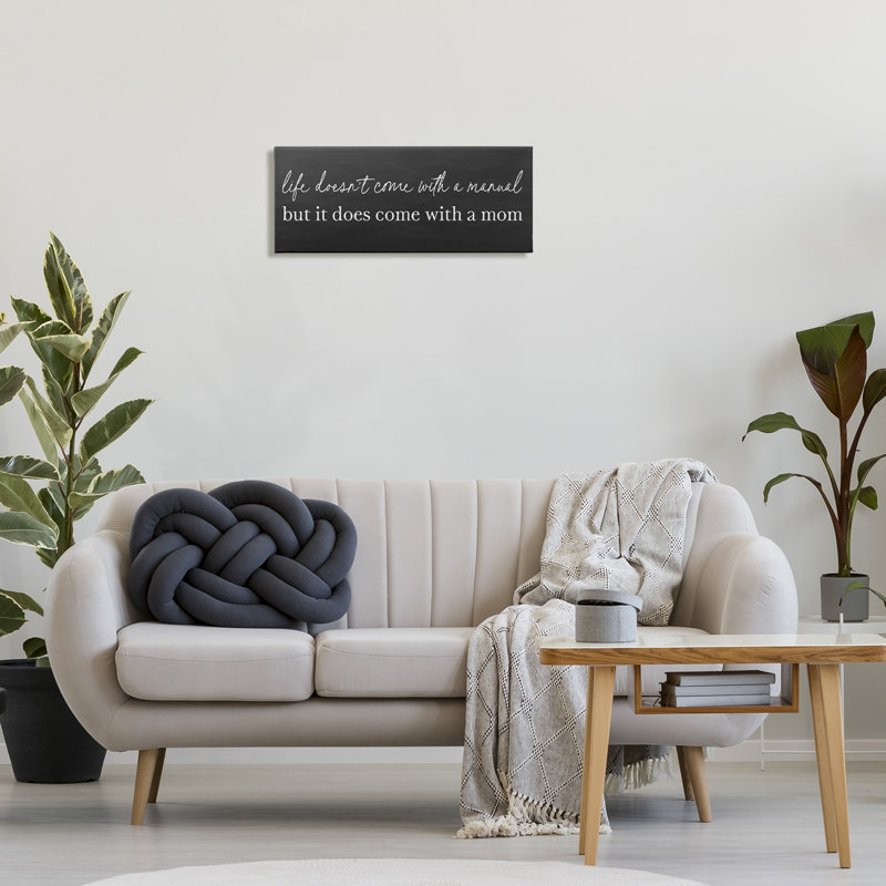 «Supportive Mom Parenting Sentiment» par Designed, H 10 po x l 24 po