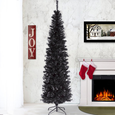 Arbre lamé noir de la collection Tinsel