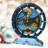 Desk wooden Clock Round 10 inches with Real Moving Gears (Transformable into a Wall Clock - detachable base) Canada Collection-1049897950